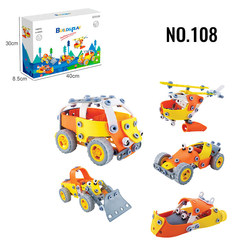 Juego de Bloques de Construcción Creativos para Niños - Juguete Educativo STEM