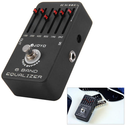 JOYO JF - 11 True Bypass Design 6 Band EQ Equalizer Guitar Effect Pedal with Aluminum Alloy Casing - Korvel