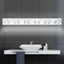 LED Modern Chrome Makeup Light, 6-Lights Acrylic Chrome Makeup Mirror Light - Korvel