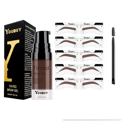 Eyebrow ointment dye waterproof quick drying natural eyebrow long-lasting travel portable set liquid eyebrow pencil ﻿ - Korvel