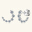 925 Sterling Silver Inlaid Moissanite Stud Earrings - Korvel