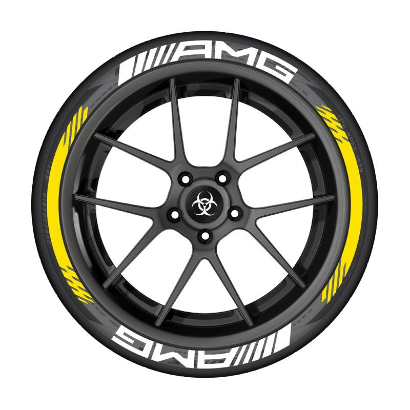 Premium 3D AMG Car Tire Sticker for Stylish Decoration