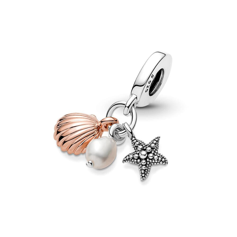 Panjia Pearl Freshwater Starfish and Shell Pendant