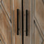 Aparador de Madera Twill de 4 Puertas - Estilo Country Americano Vintage