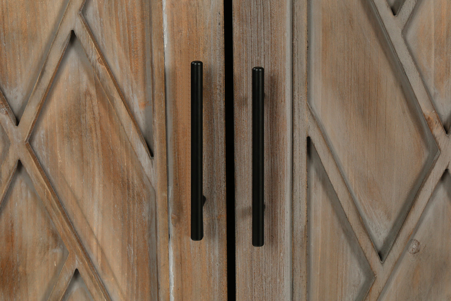 Aparador de Madera Twill de 4 Puertas - Estilo Country Americano Vintage