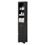 Armoire de Salle de Bain Élégante et Haute avec Étagère Réglable - Noir