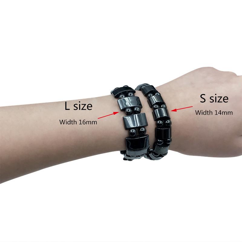 Pulsera de Piedra Negra Magnética para el Bienestar