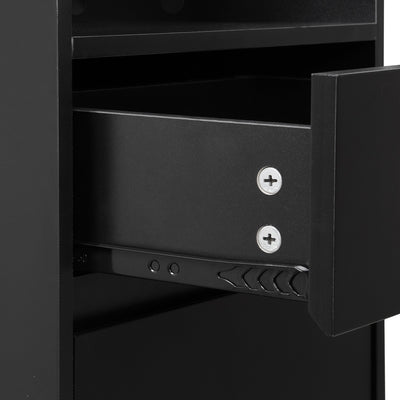39.3'W70.8'H multifunctional corridor shoe cabinet with soft padded nail board and black hanger with entrance hook - Korvel