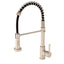 All copper spring faucet, kitchen sink with rotatable pull-out paint, black and gold dots - Korvel