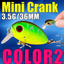 AFISHLURE  36mm 3.5g Crank Bait Hard Plastic Artificial Fishing Lure Fake carp Pesca  Wobbler Leurre Peche  Isca - Korvel