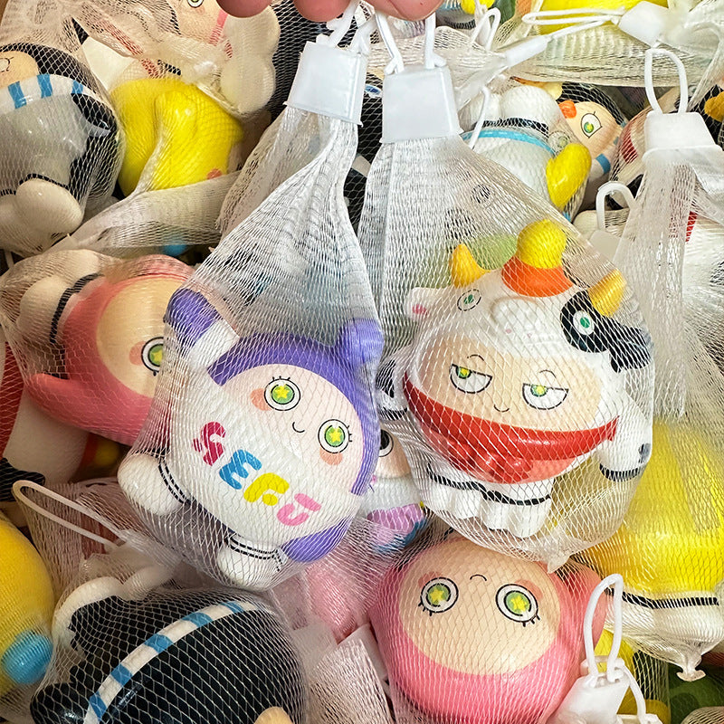 Netbag Egg Boy Party Pinch Music Stress Relief Toy Slow Rebound Ventilatory Artifact Cartoon Stress Relief Student Small Gift Item - Korvel