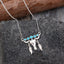 Artificial Turquoise Cow Shape Necklace - Korvel
