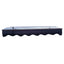 DA5934W Series Door Window Awning Canopy Made of 0.137 Inch Thick Crystal Solid Polycarbonate Sheet in size of 59" Wide x 34" - Korvel