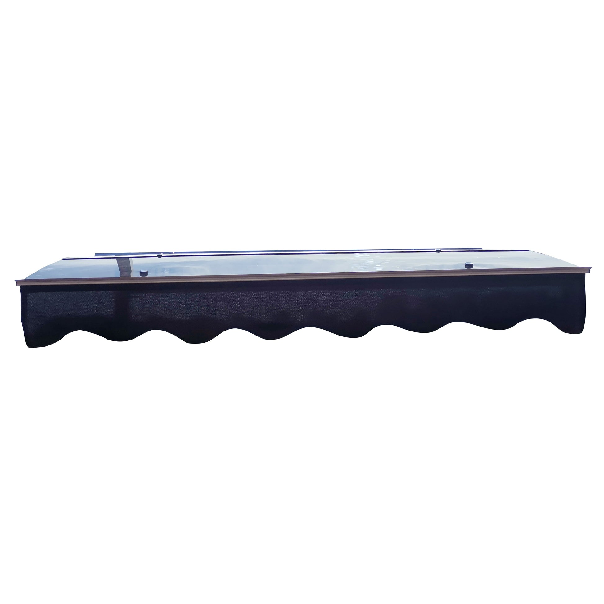 DA5934W Series Door Window Awning Canopy Made of 0.137 Inch Thick Crystal Solid Polycarbonate Sheet in size of 59" Wide x 34" - Korvel