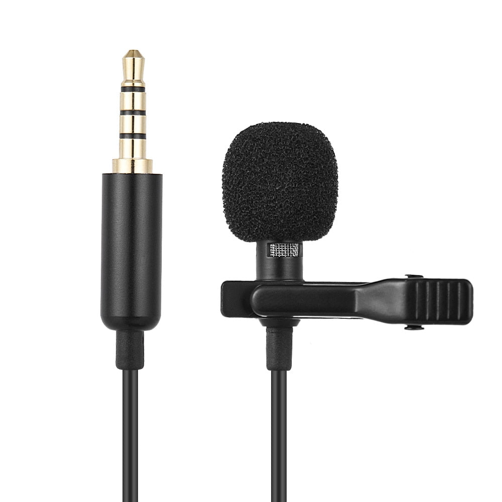 Micrófono Lavalier Mini Portátil Clip-on Andoer EY-510A