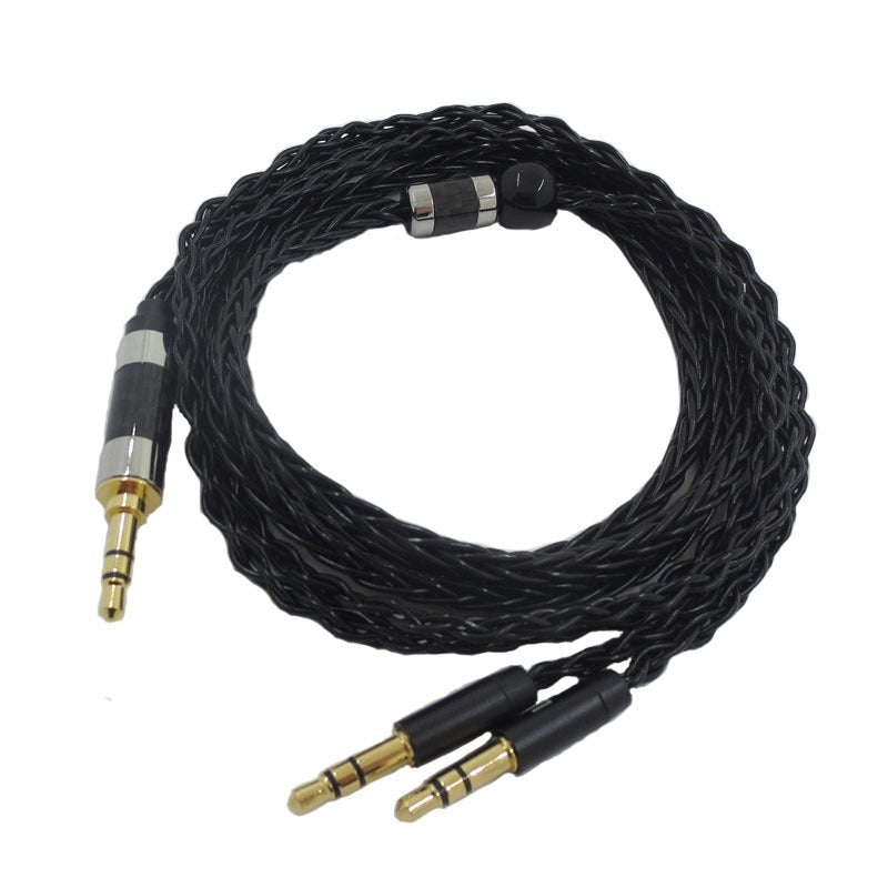 Suitable for Tianlong AH-D7100 7200 D600 HIFIMAN dual 3.5mm silver plated balanced headphone cable - Korvel