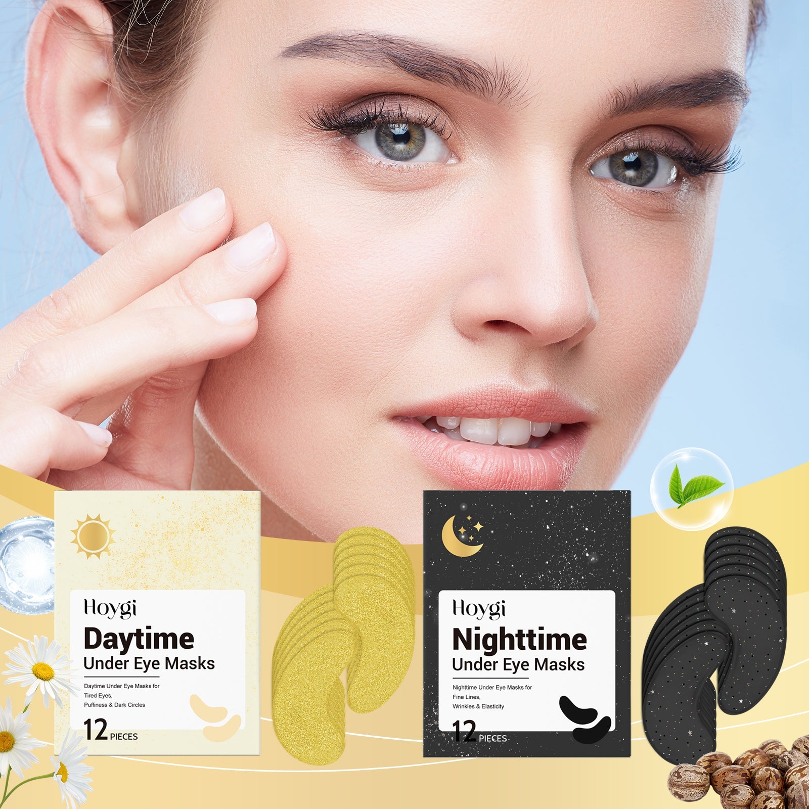Eye Mask Series Hydrating And Moisturizing Elastic, Soothing And Firming Skin Care Eye Mask - Korvel