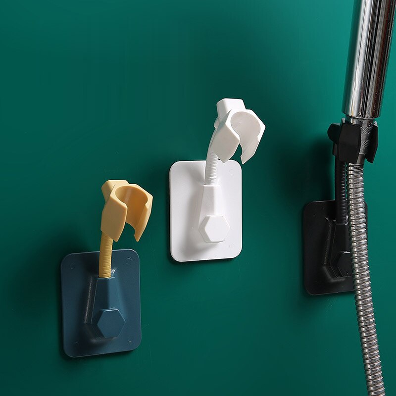Universal Adjustable Shower Bracket Paste-type Shower Nozzle Base Home Bathroom Punch-free Self Adhesive Shower Bracket Base - Korvel