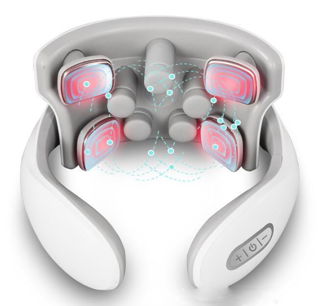 Cervical Massager Neck Massager Massage Pillow Shoulder Neck Hot Compress Physiotherapy Home Intelligent Neck Protector - Korvel