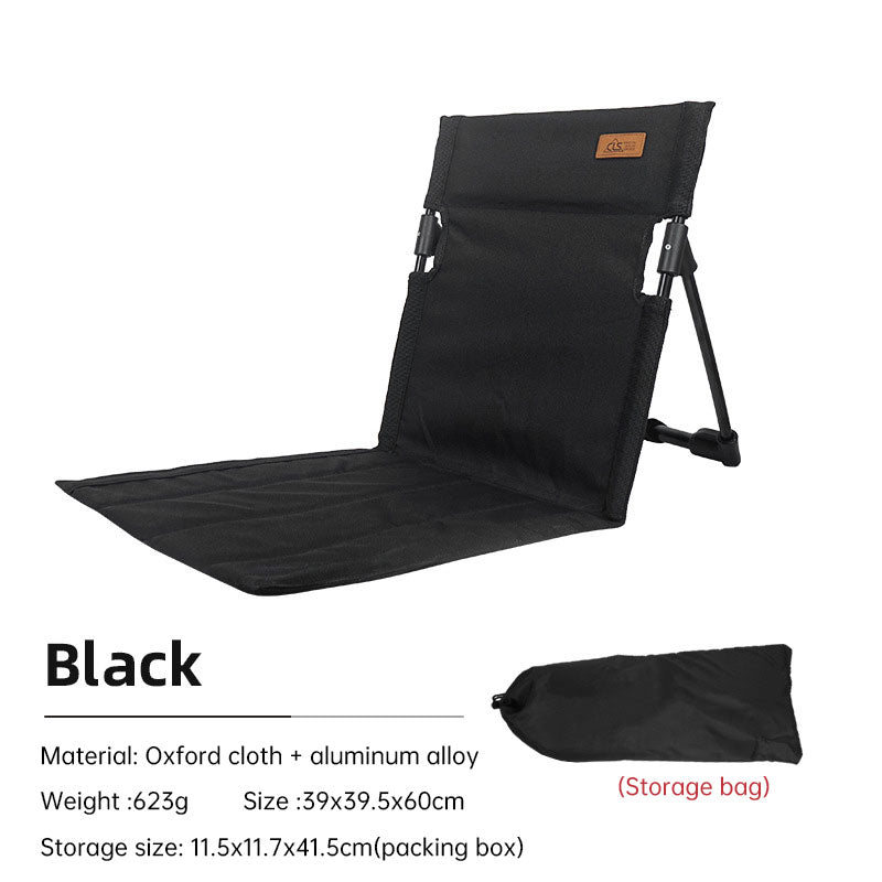 Outdoor camping backrest cushion chair portable folding chair tent leisure chair balcony park lawn picnic chair - Korvel