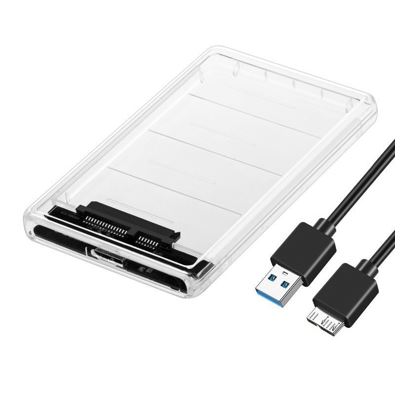 2.5-inch tool free transparent hard drive case 3.0 notebook external portable hard drive case 3.0 SSD - Korvel