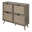 4 Door Shoe Rack, Freestanding Modern Shoe Storage Cabinet, for Entryway - Korvel