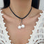 Beach Vacation Conch Shell Tassel Necklace Versatile Countryside Wax Thread Necklace Accessories - Korvel