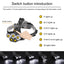 LED Headlamp 5 CREE XM-L T6 15000 lumens LED USB  Camping Hike Emergency Light - Korvel