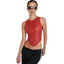 Premium Round Neck Sleeveless Irregular Hem Women's Vest
