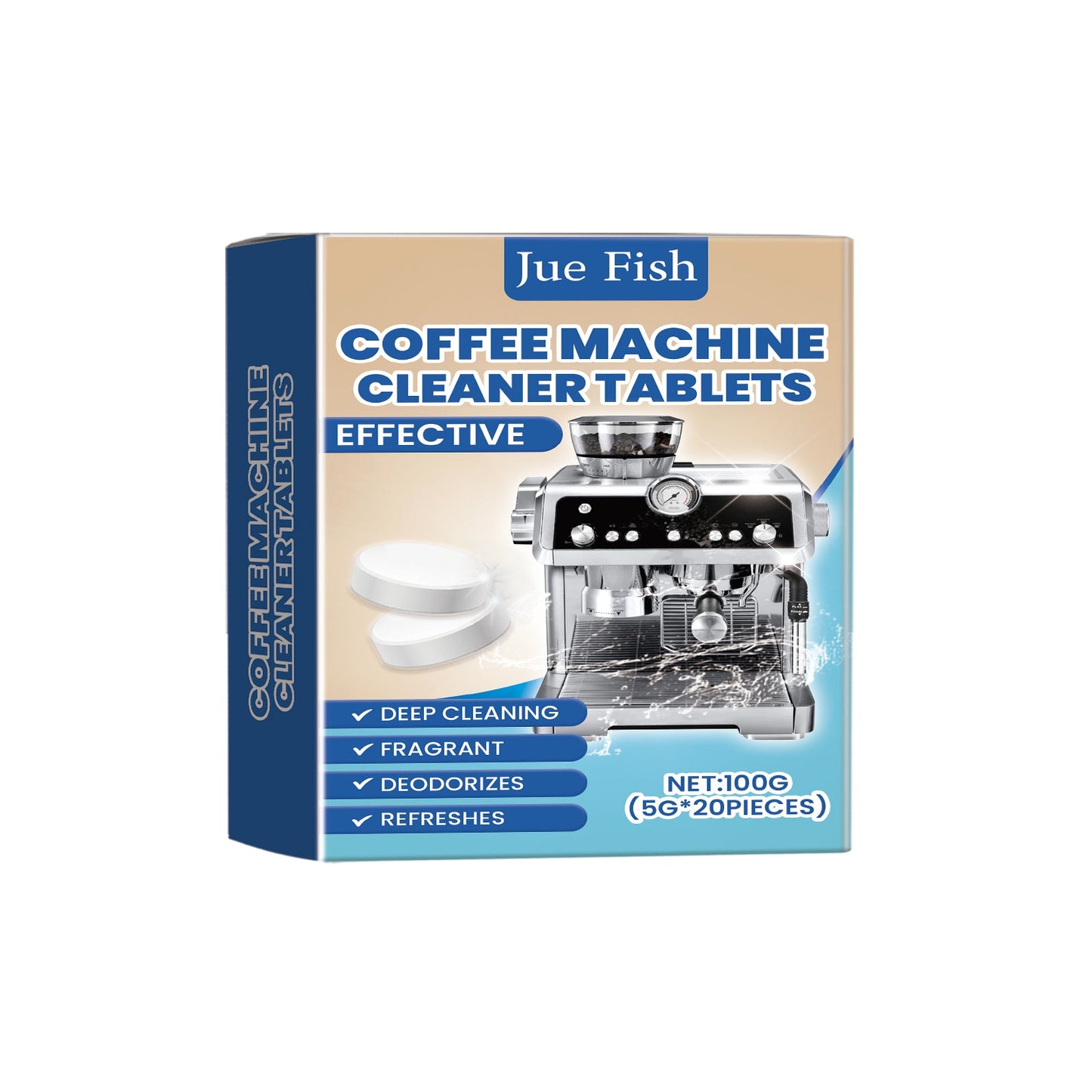 Coffee Machine Cleaning Effervescent Tablets Clean Coffee Machine Stains And Dirt Refurbishment Maintenance Cleaner - Korvel