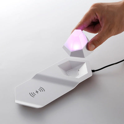 Colorful Diamond Night Light & Wireless Charger - 2-in-1 Lamp
