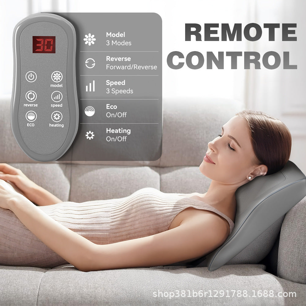 Home Use Multi-Function Massage Pillow for Neck, Shoulder, Waist, and Back with Electric Massager for Shoulder and Cervical Care - Korvel