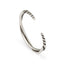 Bracelet en fil torsadé fait main - Design rétro en argent pur