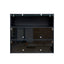 Black Glass Door Shoe Box Shoe Storage Cabinet With RGB Led Light - Korvel