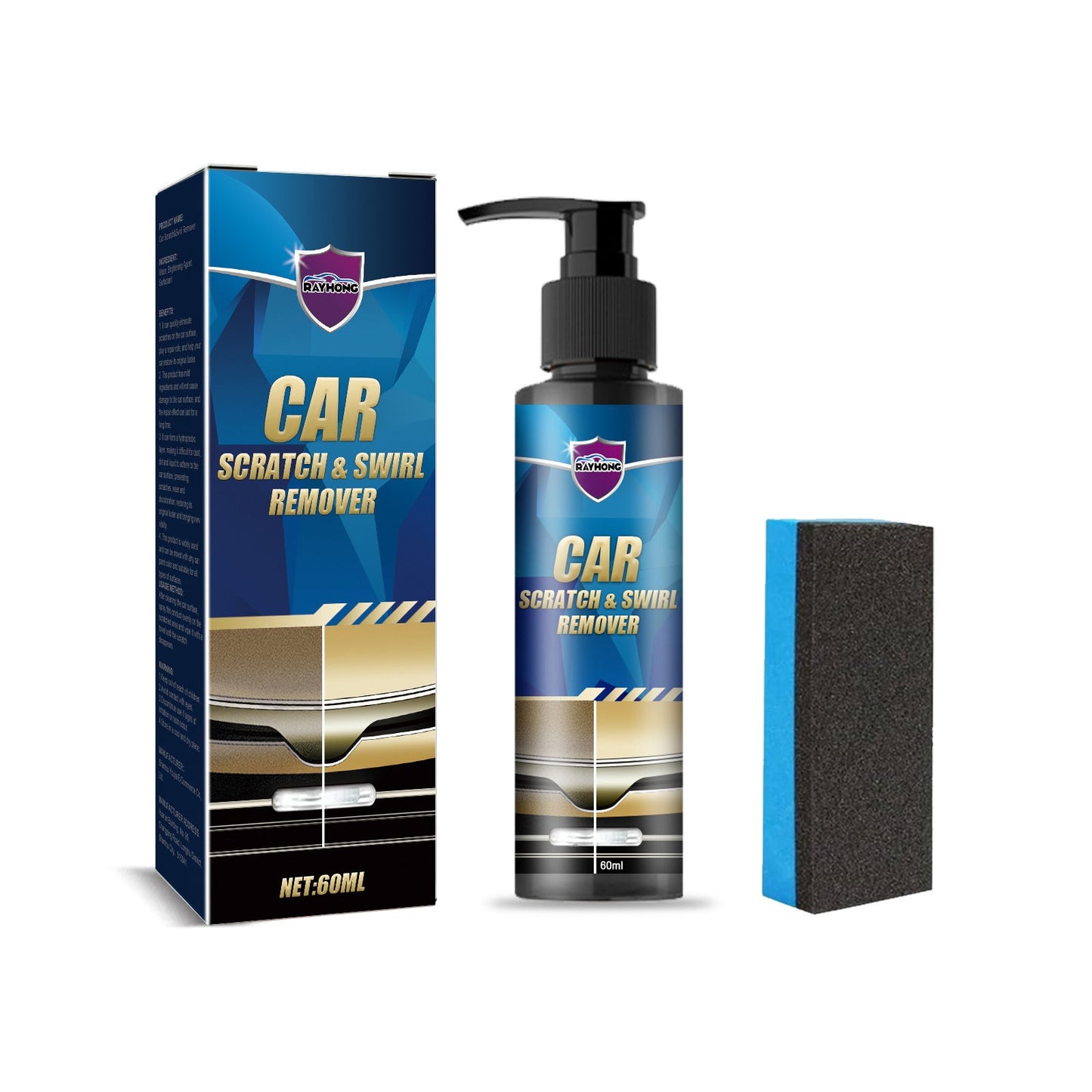 Car Scratch & Swirl Remover, Car Polishing Scratch Repair Paint Curing Renovation Touch-Up Detailer - Korvel
