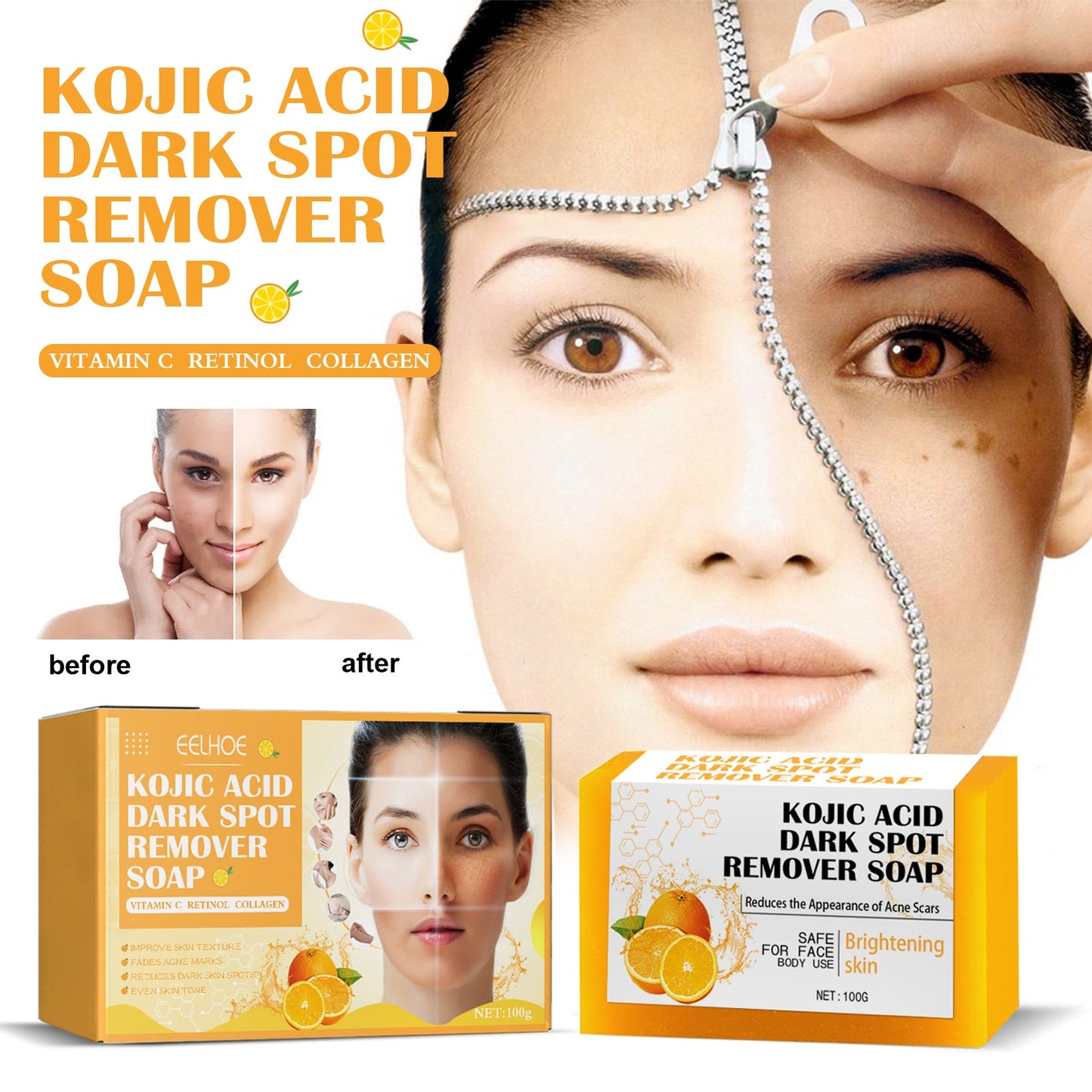 Kojic Acid Bar Soap for Radiant Skin