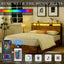 Elevating storage bed frame, full-size bed frame with bookshelf headboard and LED lights, with country brown color - Korvel