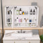 Modern 39x28 Inch Bathroom Medicine Cabinet with LED Lights