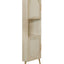 Corner cabinet ,Rattan door,Freestanding Corner Tables For Small Spaces, Corner Shelf Stand For Living Room, Kitchen, Bathroom - Korvel