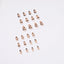 Nordic Style Wearing A Simple Nail Patch Line Manicure Patch French Manicure Press On Nails - Korvel