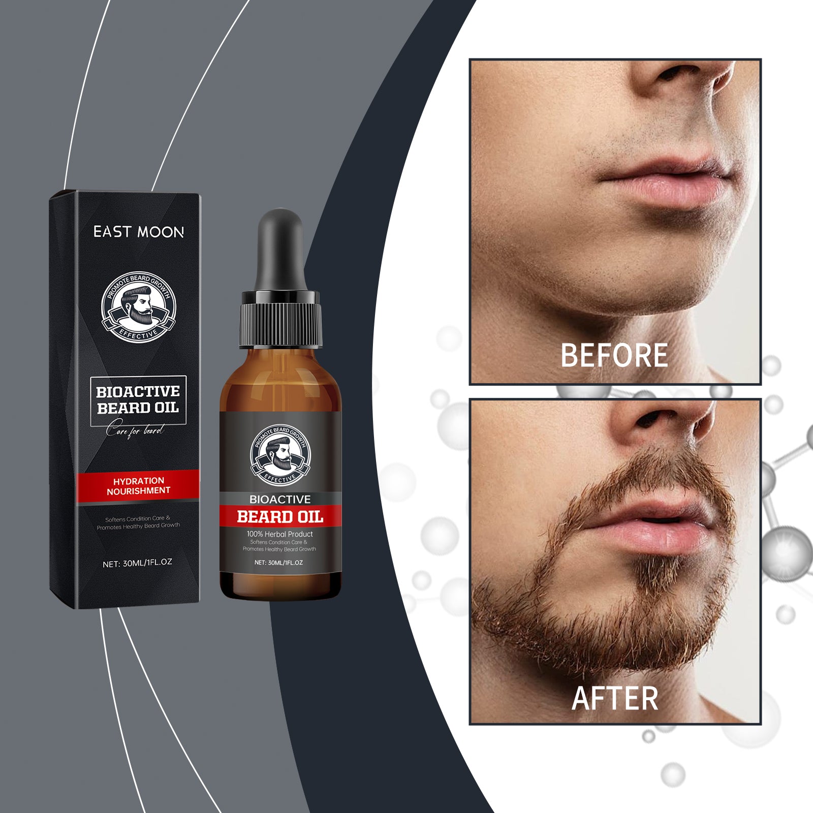 Facial Hair Care Essential Oil, Nourishing And Brightening Facial Hair Care Solution For Men's Facial Hair Facial Hair Care Essential Oil, Nourishing And Brightening Facial Hair Care Solution For Men's Facial Hair - Korvel
