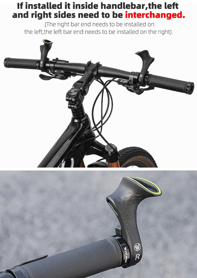 Ergonomic Design MTB Bicycle Road Gravel Mountain Bike Handlebar Bar Ends Gravel Bike Accessories Bike Grips - Korvel