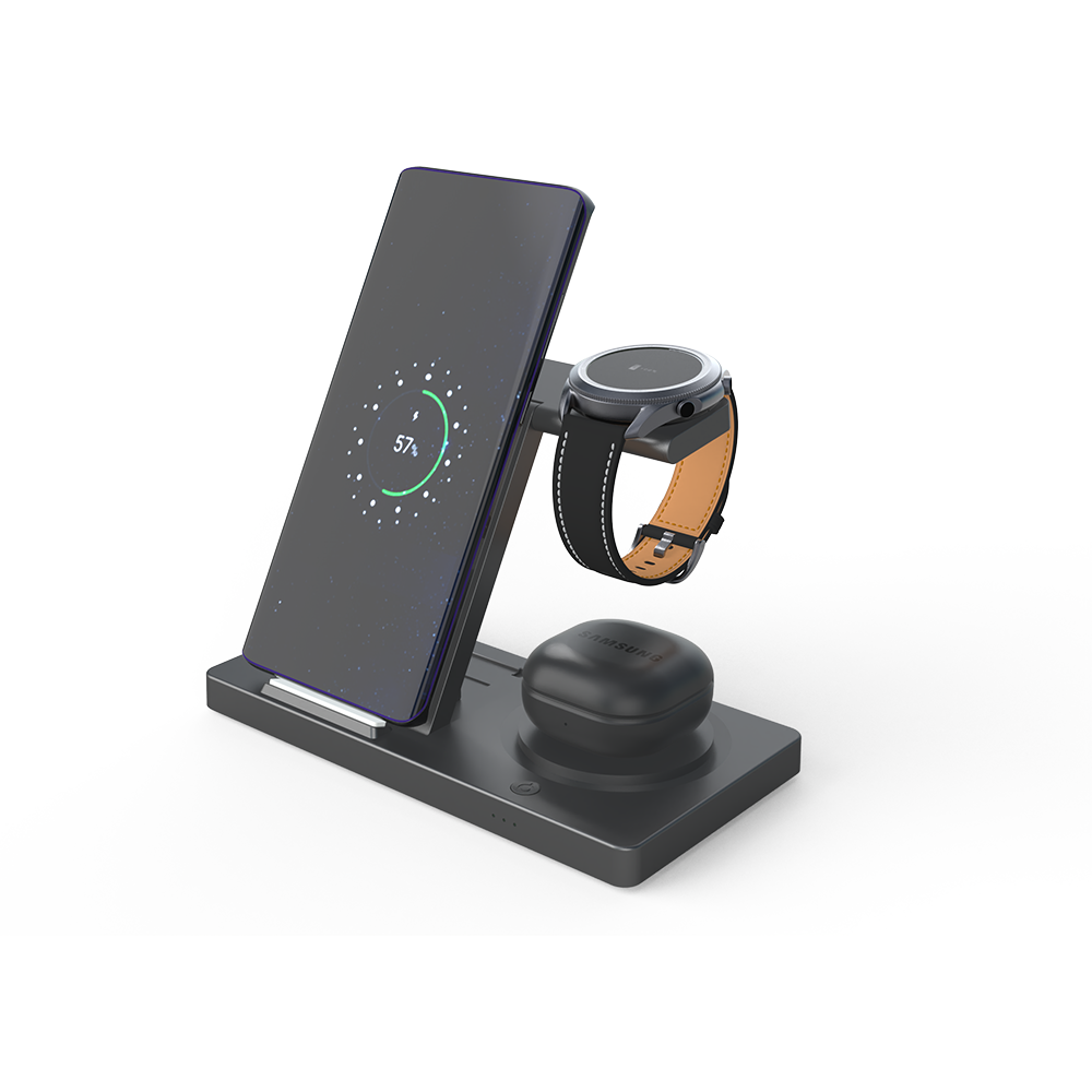 Folding five in one wireless charger suitable for Apple, Samsung, mobile phones, headphones, watches, and multiple devices - Korvel