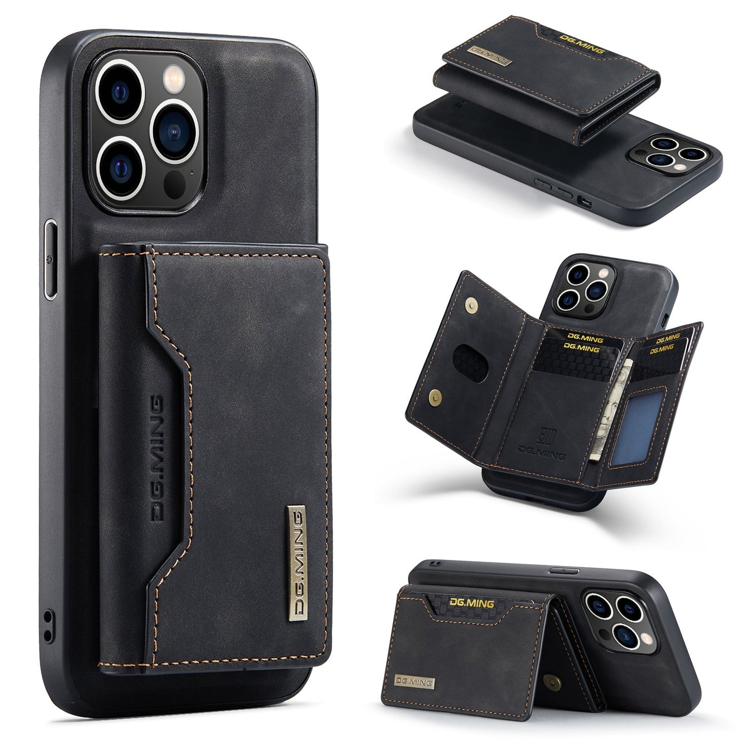 Applicable to iPhone14 Pro Max Split Card Case iP14 Plus Magnetic Card Case Protective Cover - Korvel