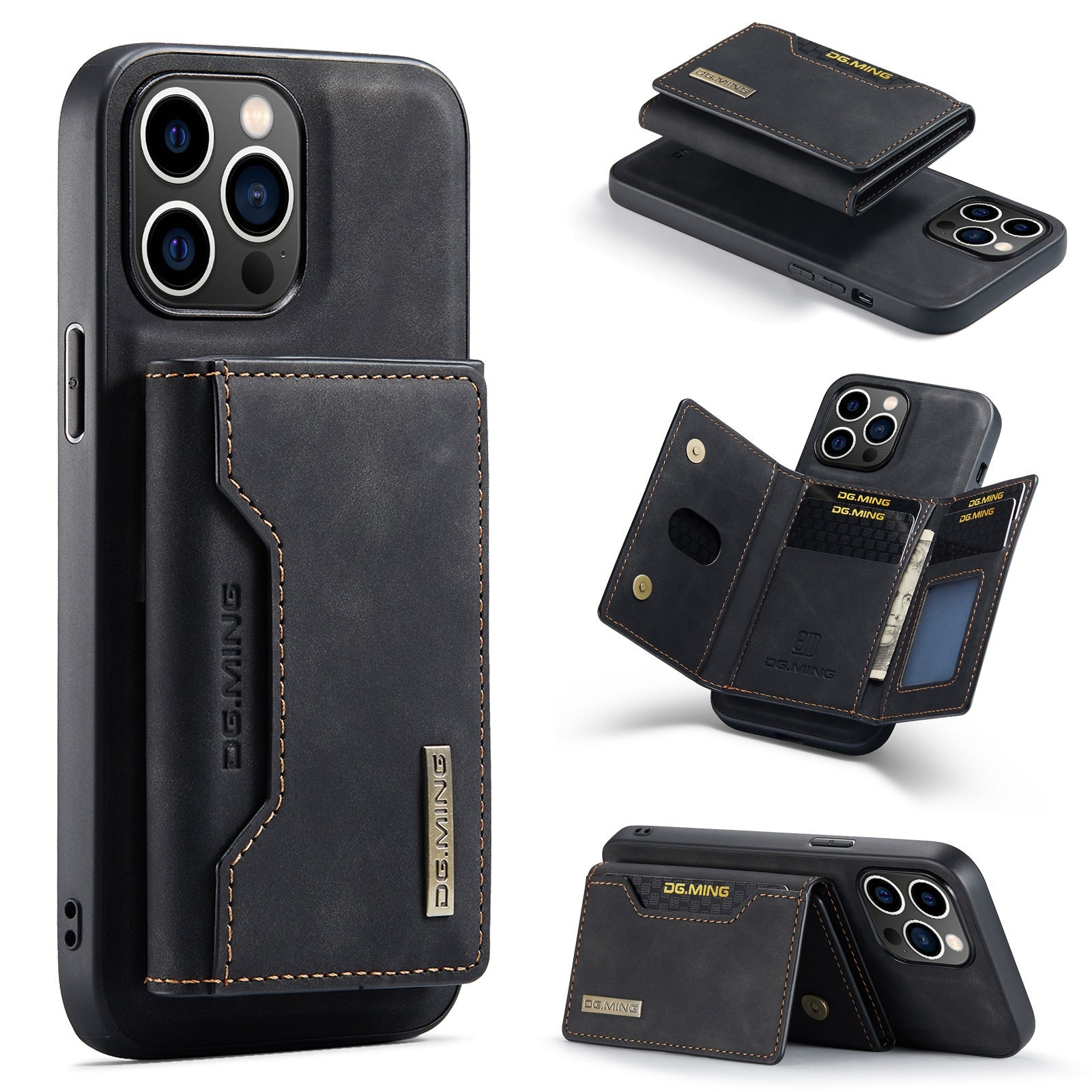 Applicable to iPhone14 Pro Max Split Card Case iP14 Plus Magnetic Card Case Protective Cover - Korvel