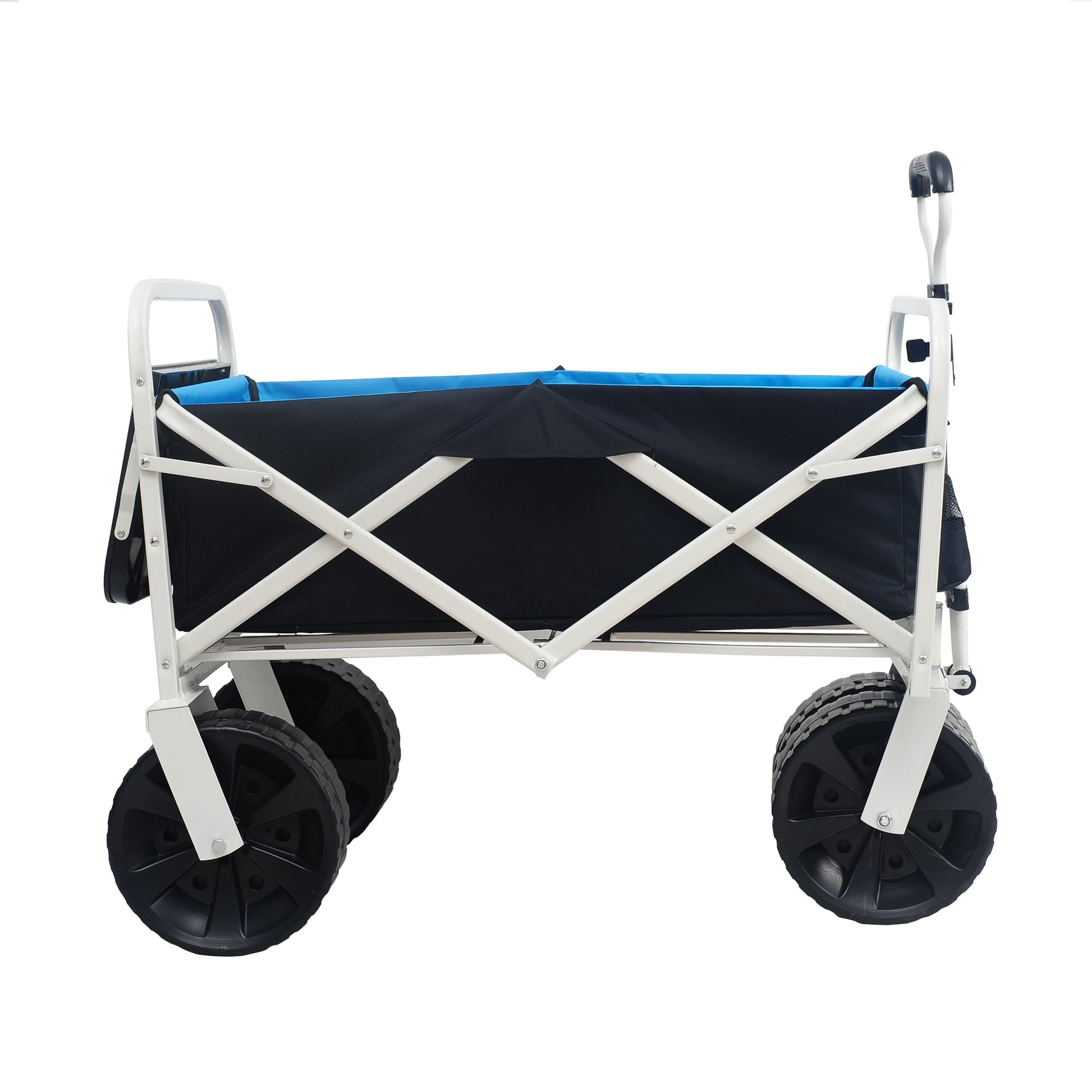 Folding Wagon Garden Shopping Beach Cart (white) - Korvel
