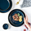 Elegant Blue Porcelain Dinner Plates