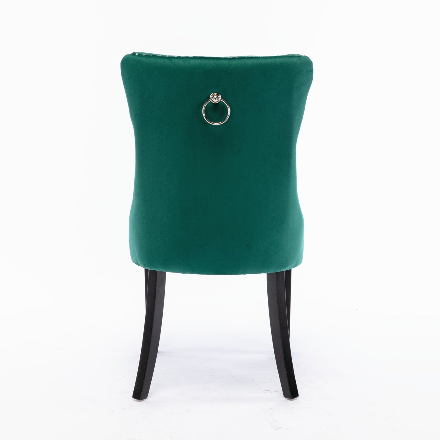 Ensemble de chaises de salle à manger en velours tufté premium - Vert