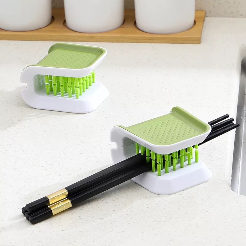 U-Shaped Cleaning Brush Knife And Fork Brush Chopstick Brush Cutlery Brush Can Be Opened And Closed Kitchen Supplies Hand Brush - Korvel