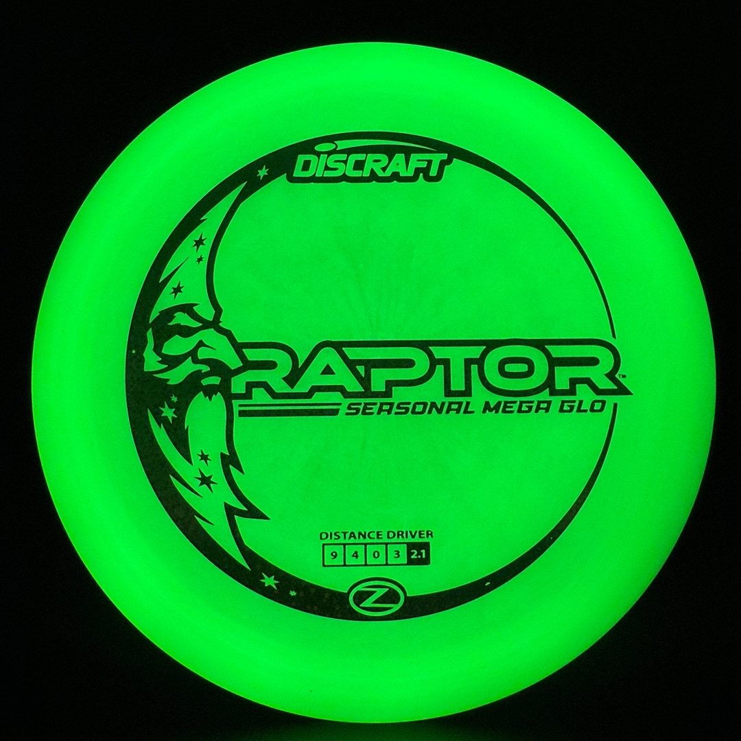 Mega Glo Raptor - Premium Glow Disc Golf Driver